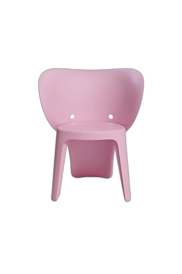 HomeRoots Set of Four Pink Heavy-Duty Kids Chairs - Durable, Lightweight, Easy-Clean Seating for Playrooms & More 554659