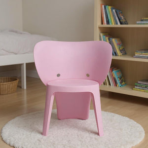 HomeRoots Set of Four Pink Heavy-Duty Kids Chairs - Durable, Lightweight, Easy-Clean Seating for Playrooms & More 554659