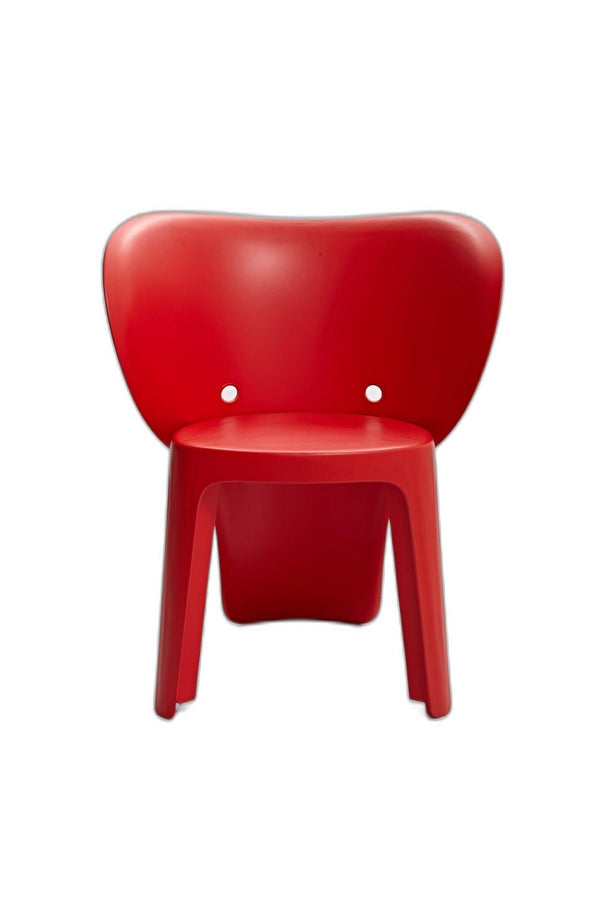 HomeRoots Set of Four Red Heavy-Duty Plastic Juvenile Chairs - Stylish, Durable, Easy-Clean Seating for Kids 554660