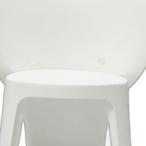 HomeRoots Set of Four White Heavy-Duty Plastic Juvenile Chairs for Playrooms, Classrooms & Comfort Use 554661