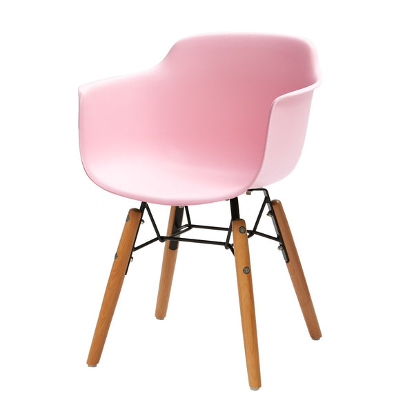 HomeRoots Set of Four Colorful Plastic and Wood Side Chairs for Kids' Rooms - Durable, Stylish, and Fun! 554663