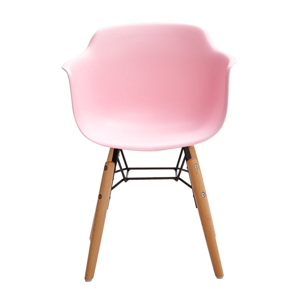 HomeRoots Set of Four Colorful Plastic and Wood Side Chairs for Kids' Rooms - Durable, Stylish, and Fun! 554663