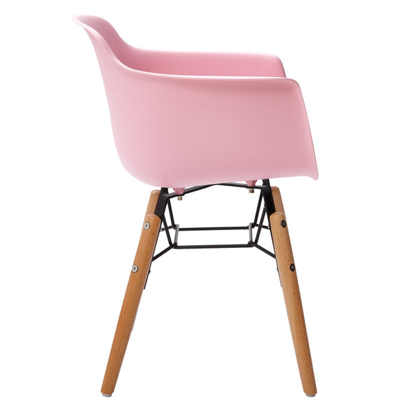 HomeRoots Set of Four Colorful Plastic and Wood Side Chairs for Kids' Rooms - Durable, Stylish, and Fun! 554663