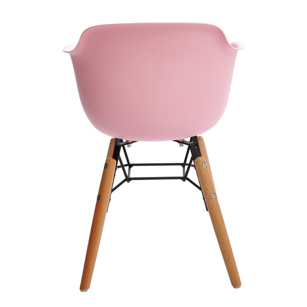 HomeRoots Set of Four Colorful Plastic and Wood Side Chairs for Kids' Rooms - Durable, Stylish, and Fun! 554663