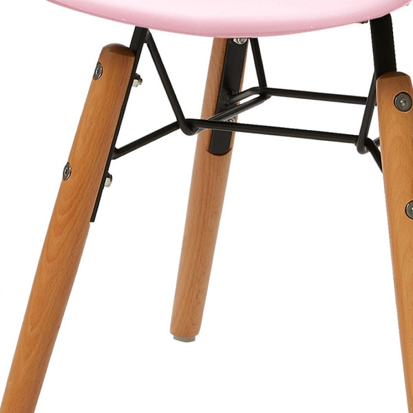 HomeRoots Set of Four Colorful Plastic and Wood Side Chairs for Kids' Rooms - Durable, Stylish, and Fun! 554663