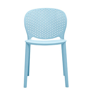 HomeRoots Set of Four Aqua Blue Heavy Duty Kids' Chairs - Durable, Easy-Clean Seating for Playrooms & Classrooms 554668