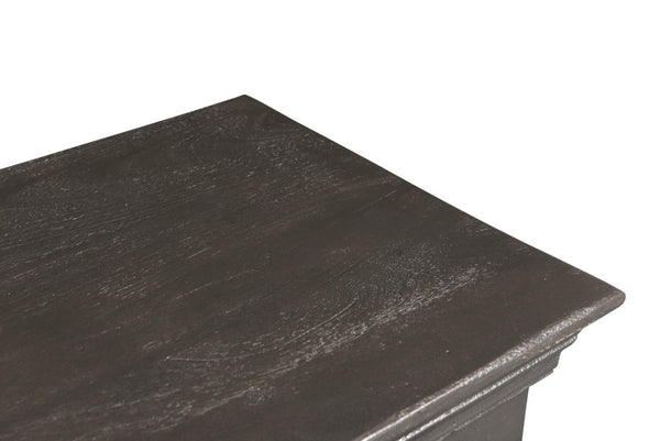 Homeroots 64" Gray Solid Wood Seven Drawer Double Dresser  Solid Wood 554674