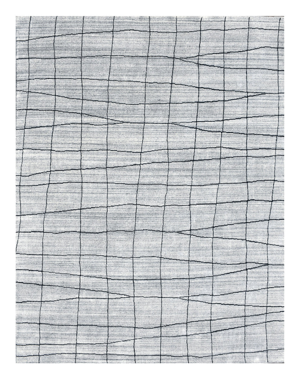 Homeroots 5' X 8' Gray And Black Wool Abstract Geometric Hand Loomed Area Rug  Wool 554688