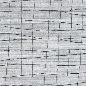 Homeroots 5' X 8' Gray And Black Wool Abstract Geometric Hand Loomed Area Rug  Wool 554688