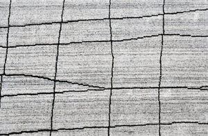 Homeroots 8' X 10' Gray And Black Wool Abstract Geometric Hand Loomed Area Rug  Wool Blend 554690