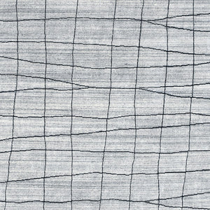 Homeroots 8' X 10' Gray And Black Wool Abstract Geometric Hand Loomed Area Rug  Wool Blend 554690