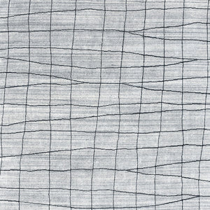 Homeroots 8' X 10' Gray And Black Wool Abstract Geometric Hand Loomed Area Rug  Wool Blend 554690