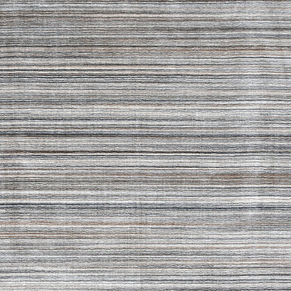 Homeroots 8' X 10' Gray Wool Blend Abstract Stripe Hand Loomed Area Rug  Wool Blend 554694