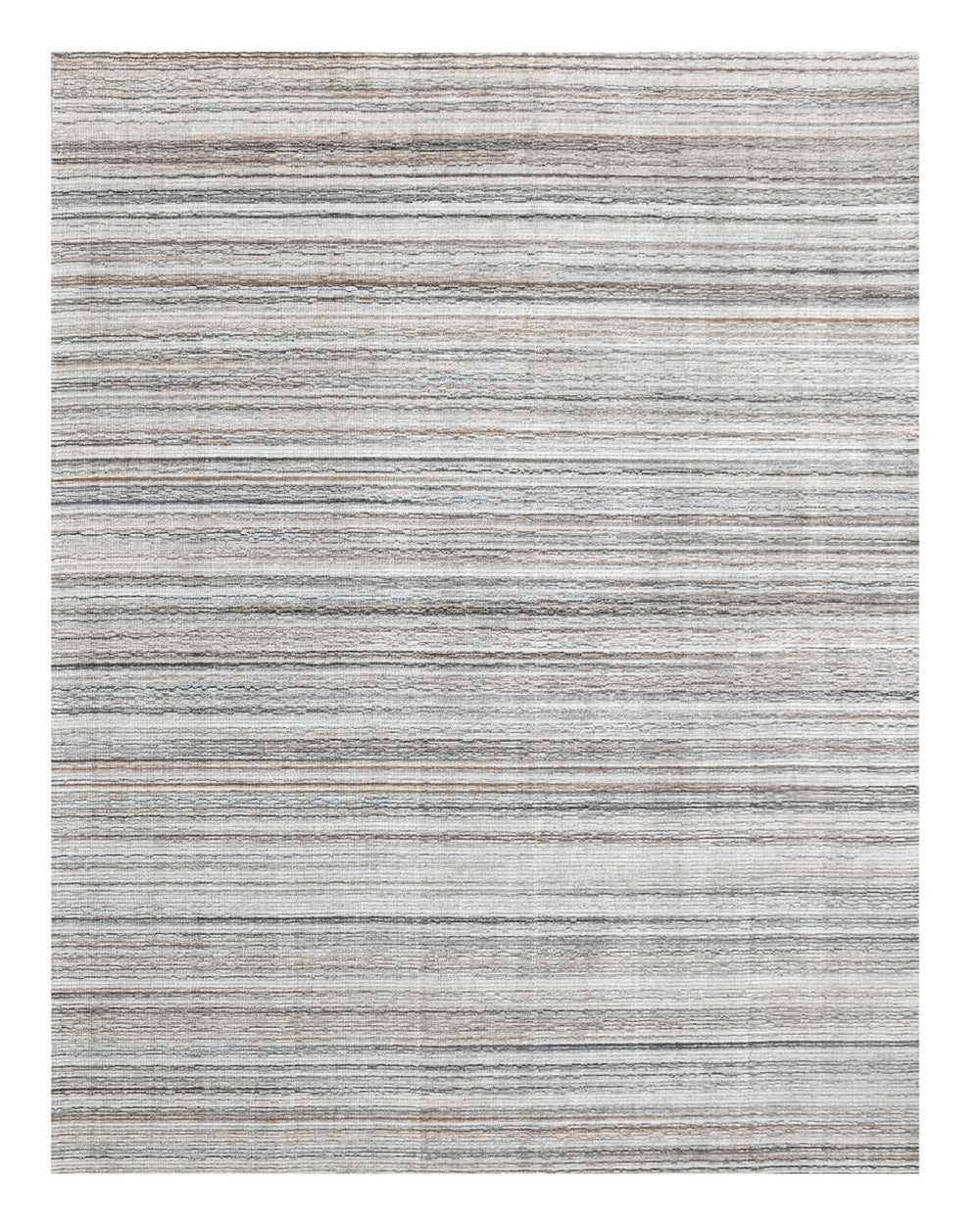Homeroots 8' X 10' Beige And Gray Wool Blend Abstract Lines Hand Loomed Area Rug  Wool Blend 554695