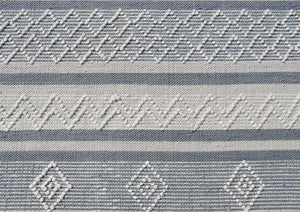 Homeroots 8' X 10' Light Gray And Dark Gray Geometric Hand Loomed Area Rug  Wool Blend 554698