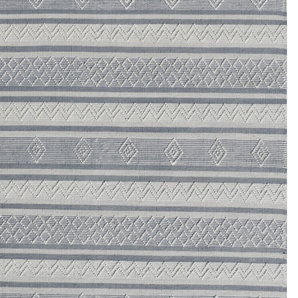 Homeroots 8' X 10' Light Gray And Dark Gray Geometric Hand Loomed Area Rug  Wool Blend 554698