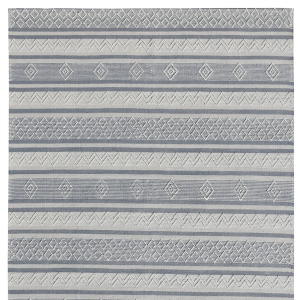 Homeroots 8' X 10' Light Gray And Dark Gray Geometric Hand Loomed Area Rug  Wool Blend 554698