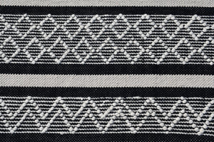 Homeroots 8' X 10' Black And White Wool Geometric Stripe Hand Loomed Area Rug  Wool 554699