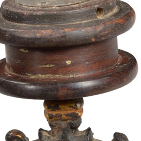 Homeroots 16" Black Distressed Floral Metal Tabletop Tealight Candle Holder For Rustic Home Decor Charm   554702