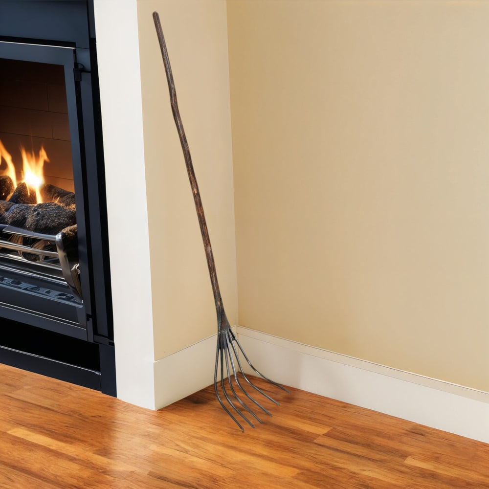 Homeroots 60" Brown And Black Wood And Metal Tabletop Sculpture  Wood,Metal 554703