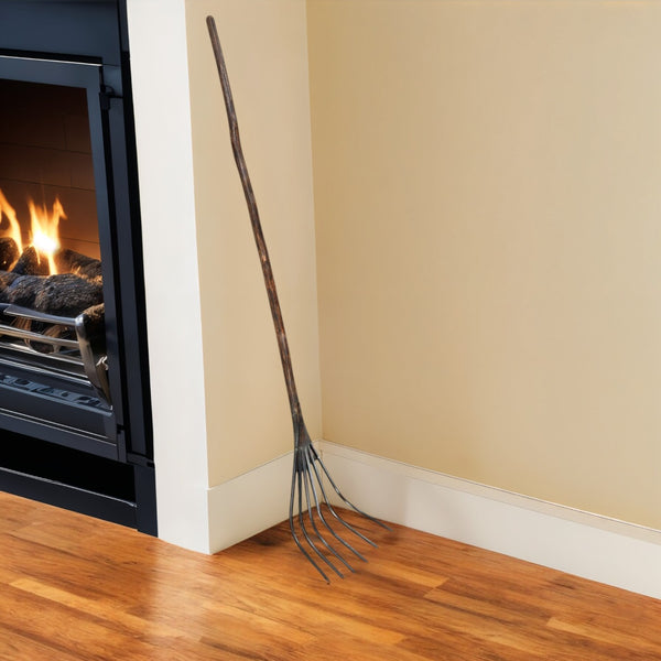 Homeroots 60" Brown And Black Wood And Metal Tabletop Sculpture  Wood,Metal 554703