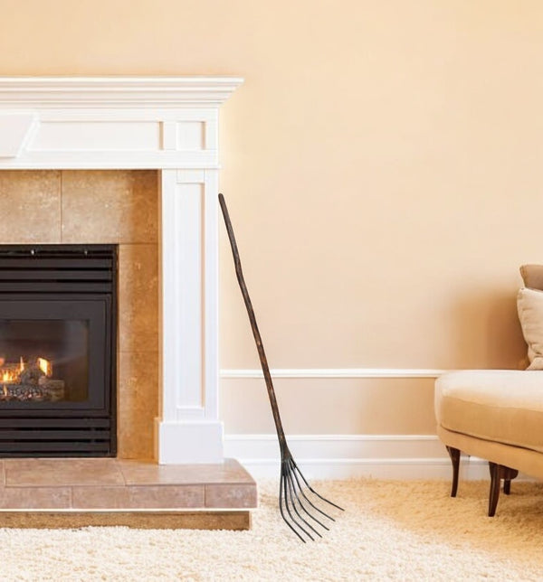 Homeroots 60" Brown And Black Wood And Metal Tabletop Sculpture  Wood,Metal 554703