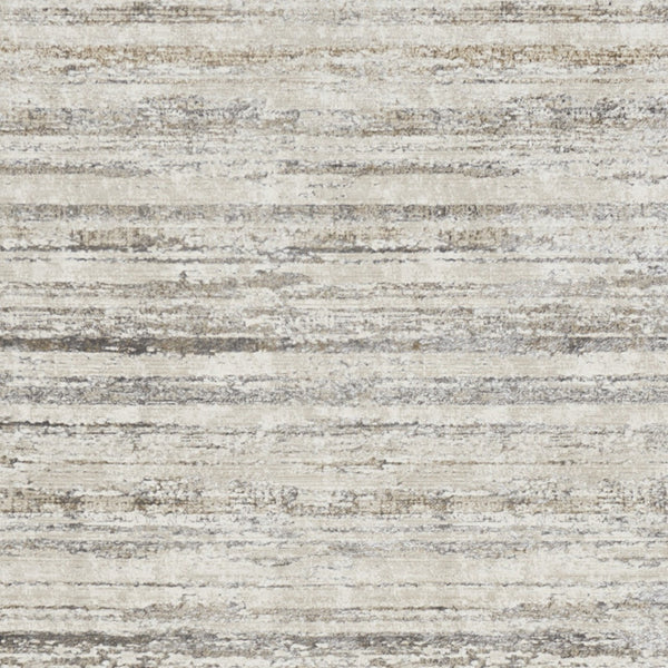 Homeroots 9' X 12' Cream And Gray Abstract Non Skid Area Rug  Polyester 554730