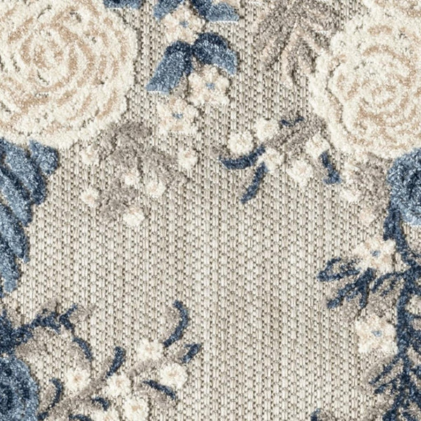 HomeRoots 9' Black and Tan Medallion Area Rug - Elegant Distressed Design, Durable and Stain-Resistant Style 9' X 12' 554733