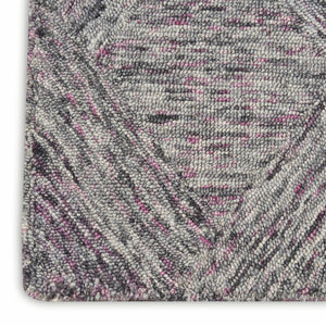 HomeRoots 8' Wool Geometric Area Rug in Ivory, Black & Gray – Modern Design for Stylish Home Décor & Comfort 8' X 11' 554763
