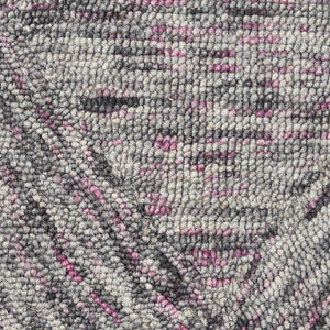 Homeroots 8' X 11' Ivory Black And Gray Wool Geometric Area Rug  Wool 554763