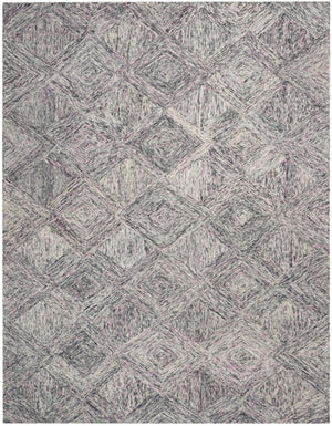 HomeRoots 8' Wool Geometric Area Rug in Ivory, Black & Gray – Modern Design for Stylish Home Décor & Comfort 8' X 11' 554763