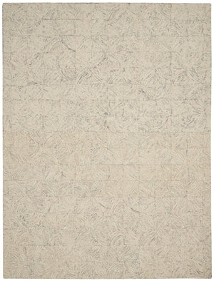 Homeroots 8' X 11' Ivory Tan And Gray Wool Geometric Area Rug  Wool 554767