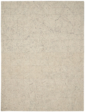 Homeroots 8' X 11' Ivory Tan And Gray Wool Geometric Area Rug  Wool 554767