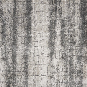 Homeroots 8' X 10' Charcoal And Ivory Abstract Shag Area Rug  Polyester 554774
