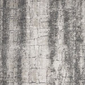 Homeroots 8' X 10' Charcoal And Ivory Abstract Shag Area Rug  Polyester 554774