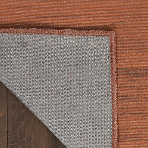 HomeRoots 9' Brick Red Abstract Area Rug - Modern, Machine-Washable Design Perfect for High-Traffic Areas 8' X 10' 554775