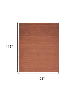 Homeroots 9' Brick Red Abstract Washable Area Rug – Stylish, Modern Design To Enhance Any Room's Warmth! 8' X 10' Polyester Blend 554775