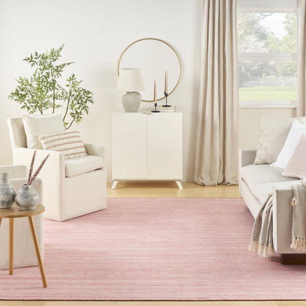 HomeRoots 9' Pink Abstract Washable Area Rug - Modern Design for Living Rooms, Bedrooms, and High-Traffic Areas 8' X 10' 554779