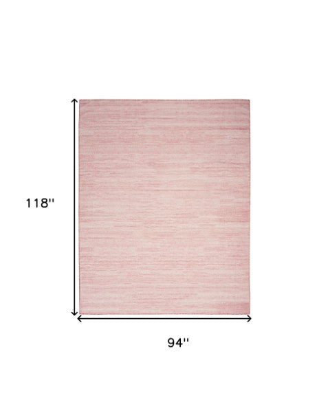 Homeroots 9' Stunning Pink Abstract Washable Area Rug – Elevate Your Space With Modern Style And Comfort 8' X 10' Polyester Blend 554779