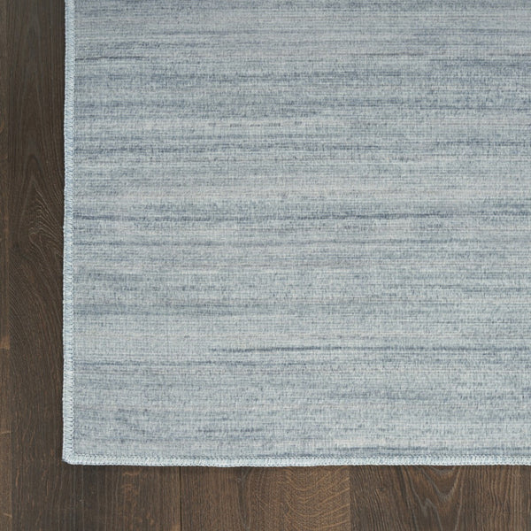 HomeRoots 9' Aqua Abstract Washable Area Rug – Modern Design for Stylish Living Spaces, Easy Care and Versatile Use 8' X 10' 554780