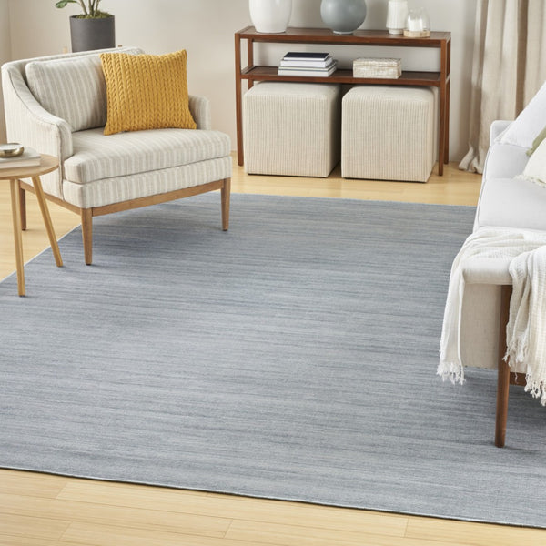 HomeRoots 9' Aqua Abstract Washable Area Rug – Modern Design for Stylish Living Spaces, Easy Care and Versatile Use 8' X 10' 554780
