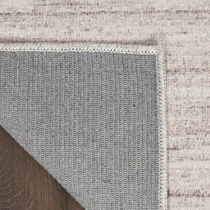 HomeRoots 9' Abstract Washable Area Rug in Ivory and Light Brown - Modern Elegance for Any Space 8' X 10' 554781