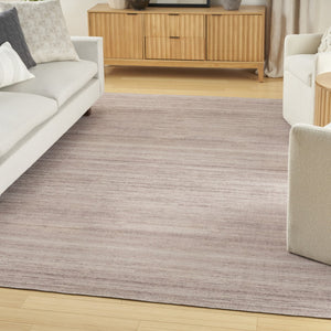 HomeRoots 9' Abstract Washable Area Rug in Ivory and Light Brown - Modern Elegance for Any Space 8' X 10' 554781