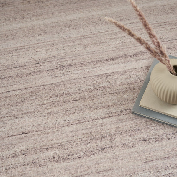 HomeRoots 9' Abstract Washable Area Rug in Ivory and Light Brown - Modern Elegance for Any Space 8' X 10' 554781