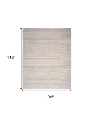 Homeroots 9' Ivory And Light Brown Abstract Washable Area Rug – Modern Artistry For Your Home Décor Needs 8' X 10' Polyester Blend 554781