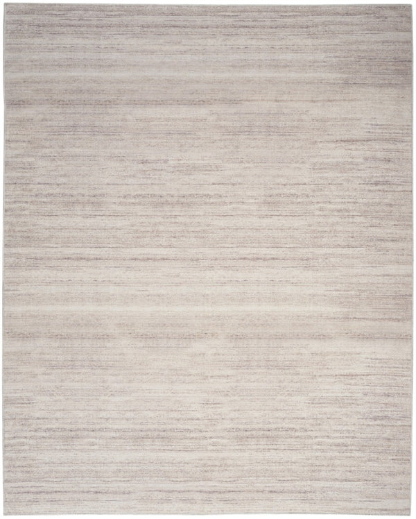 HomeRoots 9' Abstract Washable Area Rug in Ivory and Light Brown - Modern Elegance for Any Space 8' X 10' 554781