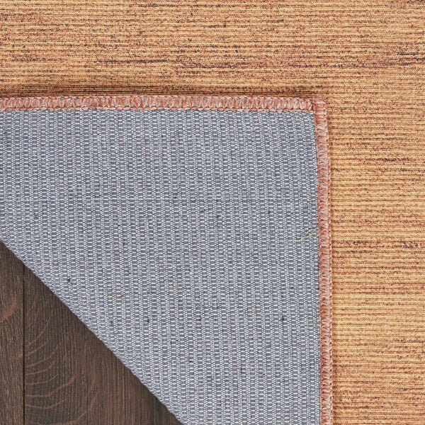 HomeRoots 9' Copper Abstract Area Rug - Modern Washable Design for Effortless Style in Any Living Space 8' X 10' 554782