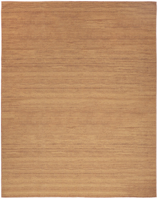 HomeRoots 9' Copper Abstract Area Rug - Modern Washable Design for Effortless Style in Any Living Space 8' X 10' 554782