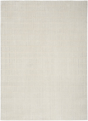 Homeroots 8' X 10' Ivory And Gray Geometric Area Rug  Polyester 554829