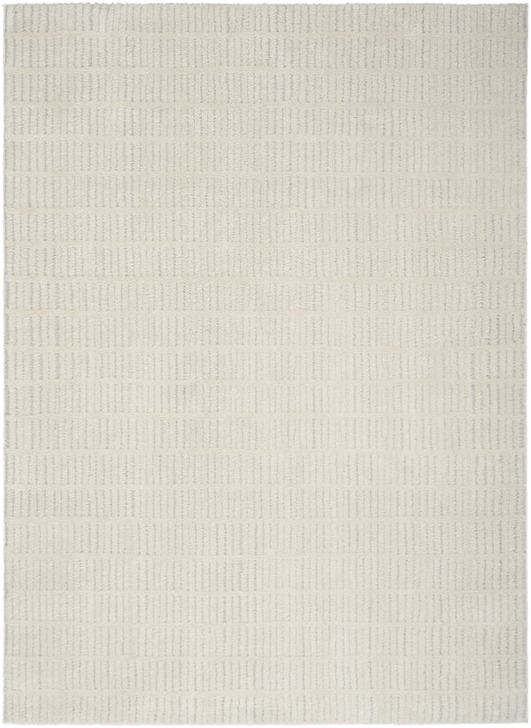 Homeroots 8' X 10' Ivory And Gray Geometric Area Rug  Polyester 554829